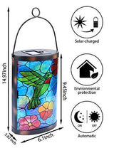 Hanging Solar Lantern Outdoor Decorative Waterproof LED Solar Hummingbird Lights Tabletop Lamp for Outdoor Patio Garden - Glow-Paradise