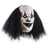 Adults Creepy Clown Face Mask Scary Joker Masks for Halloween（Black） - Glow-Paradise