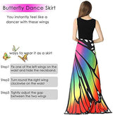 Shireake Baby Christmas/Party Prop Soft Fabric Butterfly Wings Shawl Fairy Ladies Nymph Pixie Costume Accessory (168x135CM, Rainbow) … - Glow-Paradise