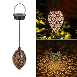 Hanging Solar Lanterns, Garden Solar Lights Outdoor, Waterproof Metal Solar Powered LED Lanterns Decorative for Pathway Patio Yard Walkway - Glow-Paradise