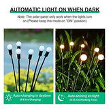 Solar Firefly Lights 2 Pack, Starburst Swaying Solar Creative Garden Lights Outdoor Waterproof, Fluttering by Wind Garden Solar Lights Decorative for Landscape Patio Yard Pathway - Glow-Paradise