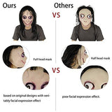 Molezu Horror Devil Mask with Long Hair,Scary Challenge Games Evil Costume Halloween Creepy Cosplay Party Decoration Props… - Glow-Paradise