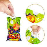 JOYIN 72 Pcs Halloween Small Plastic Treat Bags with 6 Character Designs, Halloween Mini Candy Bags, Small Trick or Treat Bags, Plastic Goodie Bags for Halloween Party Favors - Glow-Paradise