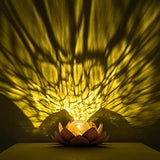 Huaxu Solar Light Outdoor Waterproof Garden Light Metal Glass Decorative LED Lotus Flower Table Lamp - Glow-Paradise