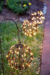 Elf Logic Set of Three Luminary Pathway Lights - Plug in Light Balls - LED Bright White Pathway Lights, Outdoor Pathway Lights - Perfect Garden Lights - Glow-Paradise