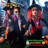 108 PCS Halloween Glow Sticks Bulk ,Halloween Light Up Necklaces, Glow in The Dark Party Favors For Kids and Adults, Halloween Light up toys Treat Bag Fillers (40 Glow Sticks+20 Bugs+20 Ropes+28 Rings) - Glow-Paradise