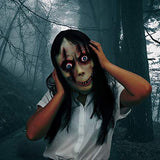 Molezu Horror Devil Mask with Long Hair,Scary Challenge Games Evil Costume Halloween Creepy Cosplay Party Decoration Props (C)… - Glow-Paradise