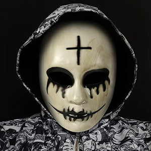 The Purge Cross Mask Anarchy Movie Mask Horror Killer Masked Halloween Costume Party - Glow-Paradise