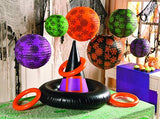 INFLATABLE WITCHES HAT RING TOSS GAME - Halloween Game - 5 Pieces - Glow-Paradise
