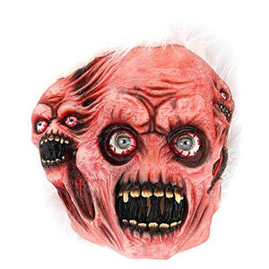 Hautton Halloween Mask, Men's Horrific Scary Face Latex Masks for Halloween Costume Party Cosplay Props -Three Faces - Glow-Paradise
