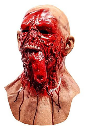 LEKA NEIL Halloween mask-zombie mask-Vampire Mask-Creepy Costume Corpse Party Overhead Mask (Red-B) - Glow-Paradise