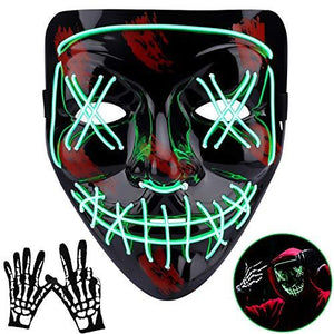 Halloween Scary Mask (green) - Glow-Paradise