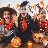 Halloween Eve Costume Party Accessories, Lighting Up LED Necklace Set of 3, Ghost, Jack O Lantern Pumpkin, Skull for Trick or Treating Door to Door Parade Procession - Glow-Paradise