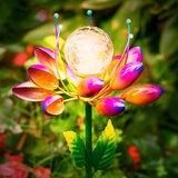 Solar Garden Lights - Garden Decorations Flower Solar Lights Spinners with Led Outdoor Waterproof for Lawn,Patio,Landscape,Garden Flowers Decorations - Glow-Paradise