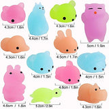 Outee Mochi Animals Toys 30 Pcs Lovely Mini Squishies Glow in The Dark Toys Mini Stress Relief Toys Mochi Squishies Toys Cute Mochi Cat Random Relief Stress Toys Easter Gifts for Kids Adults - Glow-Paradise