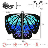 Butterfly Wings for Women, Butterfly Shawl Fairy Ladies Cape Nymph Pixie Costume Accessory (Starry Blue) - Glow-Paradise