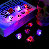 URATOT 100 Pieces Halloween LED Glow Rings Glow in the Dark Rings Halloween Gifts Light Up Toys Rings for Halloween Party Favors Decorations - Glow-Paradise