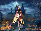 Christmas/Party Prop Soft Fabric Butterfly Wings Shawl Fairy Ladies Nymph Pixie Costume Accessory (168x135CM, Roseblue) … - Glow-Paradise