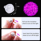 100PCs Mini Led Lights, Led Balloons Light up Balloons for Party Decorations Neon Party Lights for Paper Lantern Easter Eggs Birthday Party Wedding Halloween Christmas Decoration - Pink - Glow-Paradise