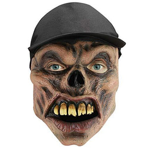 Hautton Halloween Mask, Men's Creepy Scary Funny Clown Joker Latex for Halloween Costume Party Cosplay Props -Black Hat - Glow-Paradise