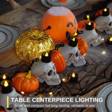 Homemory 24-Pack Black Tea Lights Candles Battery Operated, Halloween Candle Tea Lights, Flameless Flickering Black Candles, Ideal for Holiday Decor, Theme Party, Dia 1-2/5" x H 1-1/4'' - Glow-Paradise