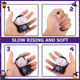6 Packs-Halloween Squishies Toys Slow Rising, Gift Box Includes Ghost: Vampire,Pumpkin,Skull,Black Cat,Mummy,Bat, Halloween Soft Stress Relief Sensory Toys for Girls,Boys,Kids Party - Glow-Paradise