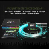 GloFX Space Whip Remix [PROGRAMMABLE LED Fiber Optic Whip] 6 Ft 360° Swivel - Super Bright Light Up Rave Toy | EDM Pixel Flow Lace Dance Festival- - Glow-Paradise