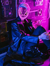 Venobat Halloween Mask LED Light Up Mask for Adults Kids - 3 Pack Cool Neon Glow Mask with Dark and Evil Glowing Eyes 3 Lighting Modes El Wire for Halloween Costume Festival Cosplay (Red+Blue+Purple) - Glow-Paradise