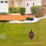 Hanging Solar Lanterns, Garden Solar Lights Outdoor, Waterproof Metal Solar Powered LED Lanterns Decorative for Pathway Patio Yard Walkway - Glow-Paradise