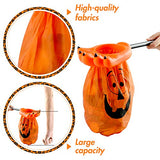 3 otters Halloween Trick or Treat Bag, 2PCS Halloween Candy Bags Halloween Goody Bags for Kids Halloween Party Supplies - Glow-Paradise