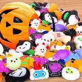 HINZER 36PCS Halloween Mochi Squishy Toys Halloween Themed Squishies Halloween Party Favors Bulk Treat Bags Gifts Halloween Goodie Bag Fillers Squeeze Kawaii Cute Squishies for Kids Girls Boys - Glow-Paradise