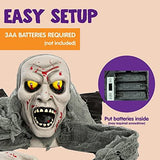 Halloween Light-Up Zombie Groundbreaker Animated with bloodstain and Creepy Sound for Halloween Outdoor, Lawn, Yard, Patio Decoration, Halloween Haunted House Decorations - Glow-Paradise