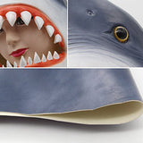 Animal Mask Fish Costume Mask Novelty Halloween Costume Party Latex Animal Head Mask (Shark) - Glow-Paradise