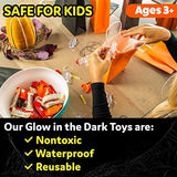 PartySticks Glow Critters 30pk Glow in The Dark Bug Toys and Glow Sticks - 3 Inch Fake Bugs Party Favors, Glow in The Dark Party Decorations - 10 Light Up Fake Toy Bugs, 20 Mini Glow Sticks - Glow-Paradise