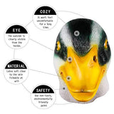 Molezu Halloween Deluxe Mask Duck Head Mask Latex Animal Mask Novelty Duck bill costume (huaya) - Glow-Paradise