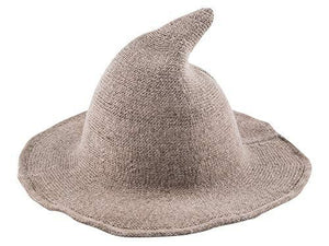 Edoneery Halloween Witch Hat for Women Wide Brim Foldable Pointed Cap for Halloween Party Costume Accessory - Glow-Paradise