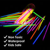 300 Ultra Bright Glow Sticks Bracelets and Necklaces - Halloween Glow in The Dark Party Supplies Decorations - Bulk 8" Glowsticks Party Favors Pack - Glow-Paradise