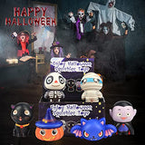 6 Packs-Halloween Squishies Toys Slow Rising, Gift Box Includes Ghost: Vampire,Pumpkin,Skull,Black Cat,Mummy,Bat, Halloween Soft Stress Relief Sensory Toys for Girls,Boys,Kids Party - Glow-Paradise