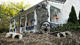 FUN LITTLE TOYS Crawling Zombie Halloween Decorations with LED Light-Up Eyes and Sound, Scary Zombie Groundbreaker Halloween Decor, Outdoor, Yard - Glow-Paradise