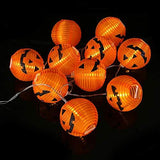 Halloween Lights,Makion Halloween Decorations Fairy Lights 2.5M/8.2FT 10 Led Pumpkin Lanterns Battery Powered String Lights - Glow-Paradise