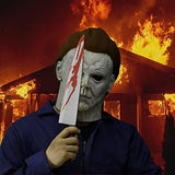 Michael Myers Mask - Halloween Mask For Adults - Led Light Up - Michael Myers Costumes - Scary Halloween Mask - Glow-Paradise