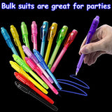 32 Pack Invisible Ink Pen with UV Black Light Secret Spy Pens Magic Disappearing Ink Markers School Supplies Kids Party Favors Halloween Birthday Gift for Boys Girls Goodie Bags Stuffer (2 Style) - Glow-Paradise