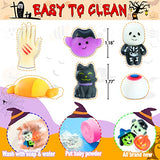 28 pcs - Halloween Mochi Squishy Toy Party Favors for Kids 4-8 Stress Relief Toy Goody Bags Fillers Stuffer Piñata Trick or Treat Classroom Prize Bday Gift - Glow-Paradise