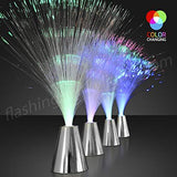 Light Up Fiber Optic Party Centerpieces with Color Changing LED Lights (Set of 12) - Glow-Paradise