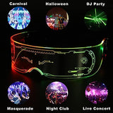 Luminous Glasses | Multi-colored in One LED Glasses | Glowing Light Up Party Supply for Bar Club Halloween - Glow-Paradise