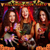 200 Pcs Halloween LED Light up Rings Glow In The Dark Pumpkin Rings Halloween Rings Toy For Kids Adults Halloween Finger Flashing Lights for Trick or Treat Halloween Party Decoration - Glow-Paradise