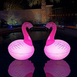 Rukars Floating Pool Lights 2PCS, Solar Flamingo Pool Lights Waterproof, Glow in The Dark Solar Powered LED Lights, Inflatable Floating Lights for Pool Spa Patio Wedding Party Christmas Decorations - Glow-Paradise