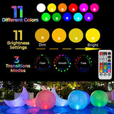 TIALLY Full Moon Floating Pool Lights Solar Powered - 16 inch Inflatable Led Pool Balls, Floating Solar Pool Lights for Swimming Pools, Ponds, Patio, Wedding, Pool Party - Outdoor Pool Decor (4 Pack) - Glow-Paradise
