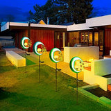 EPROSMIN Solar Outdoor Garden Lights - Solar Powered Pathway Lights Outdoor Decorative Lights Waterproof Crackle Glass Globe Led Landscape Lighting for Pathway,Yard,Lawn,Patio Stars Moon - Glow-Paradise