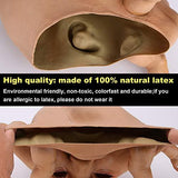 Hautton Halloween Mask, Men's Horrific Scary Face with Legs Latex Masks for Halloween Costume Party Cosplay Props -Legs - Glow-Paradise